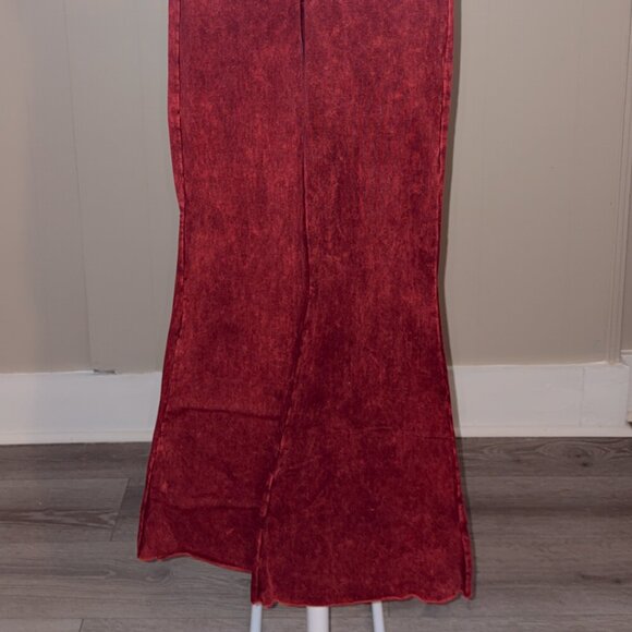 Stone Wash Flare Pants - Picture 4 of 4